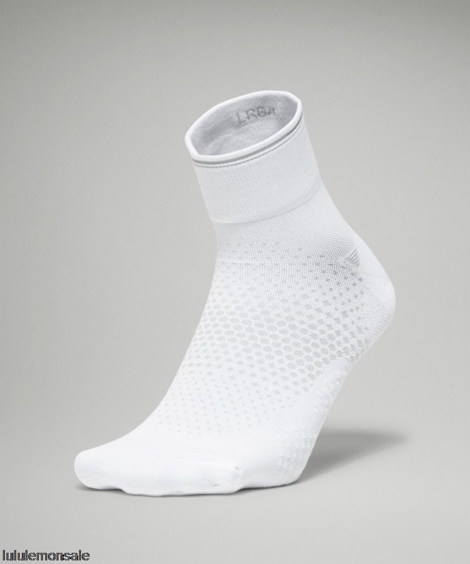 Lululemon Deutschland DELULU918 | Macropillow Knöchel Laufsocke Mitteldämpfend Weiß